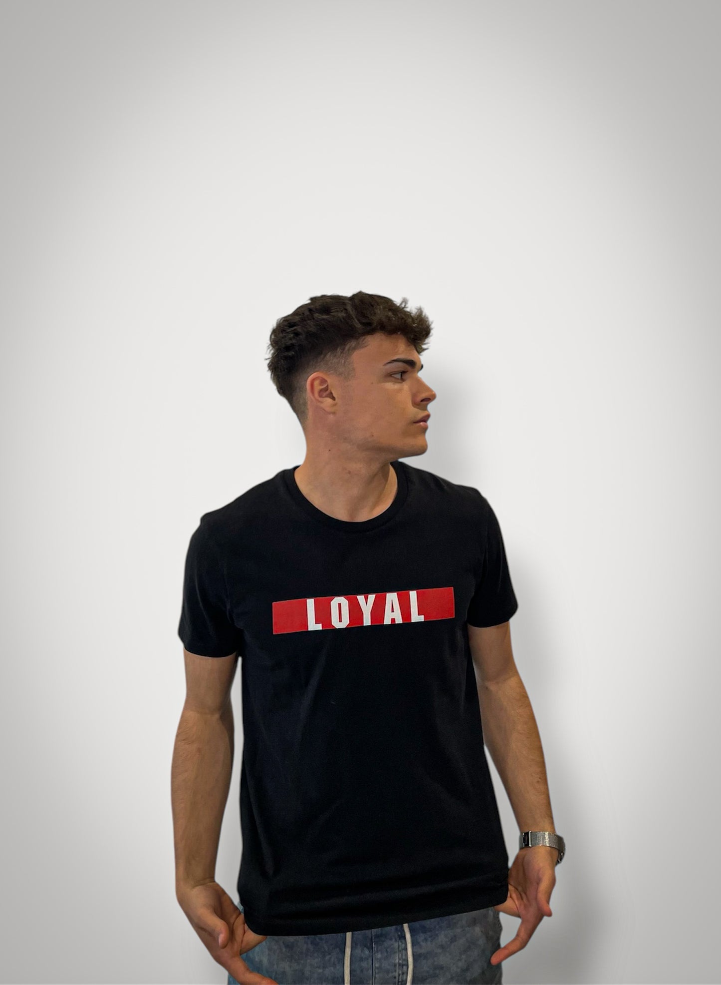 Line Red Limited Tee Black