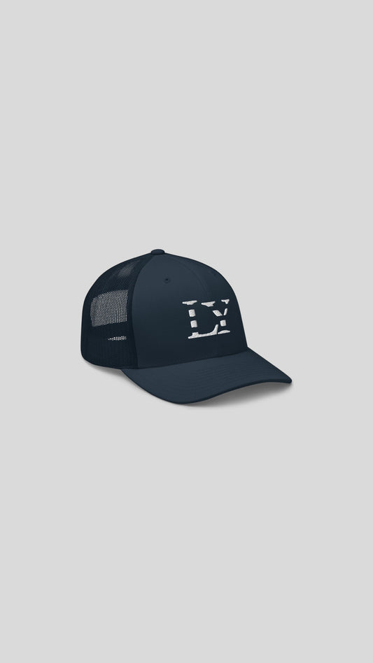 MESH CAP NAVY AND WHITE
