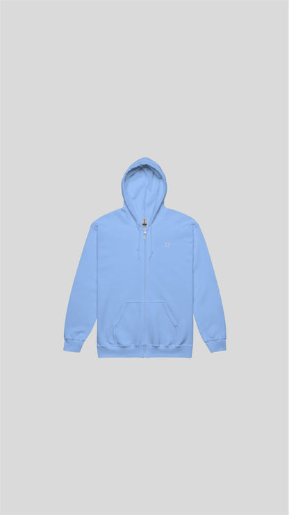 Zip hoodie blue