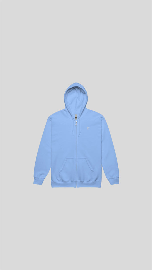 Zip hoodie blue