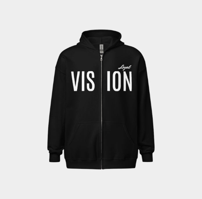 Black Zip Hoodie Vision