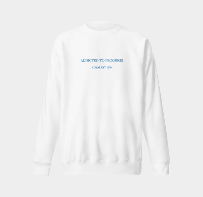 White Stitched Sweatshirt Loyal