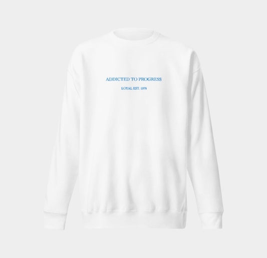 White Stitched Sweatshirt Loyal